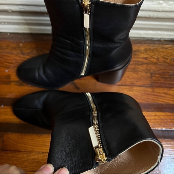 Dear Frances Spirit Heeled Boot Black Leather Size 40 9M - Picture 9 of 10